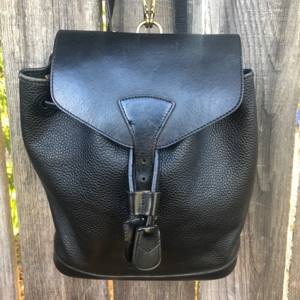 Dooney & Bourke Black Leather Backpack